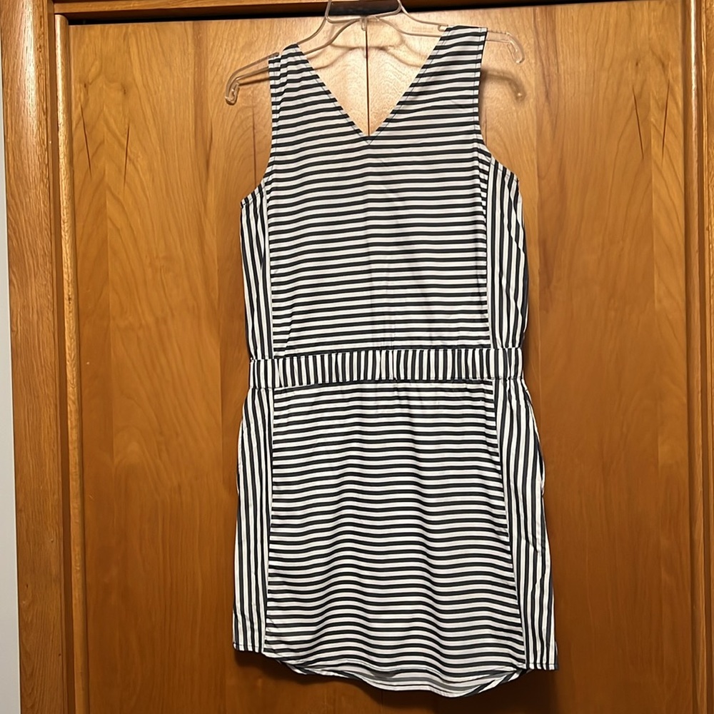 Southern Tide Black and White Striped Mini Dress - Picture 4 of 5